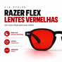 Óculos Razer Flex - Vermelho Biohacking
